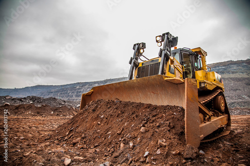 excavator on construction site