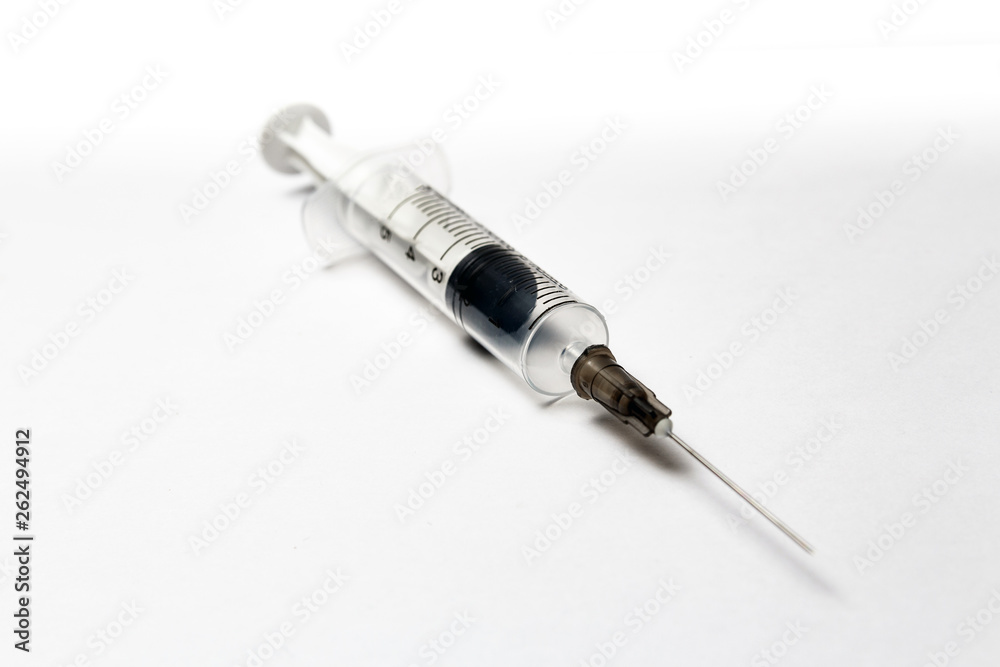 Syringe isolated on white background Syringe isolated on white background