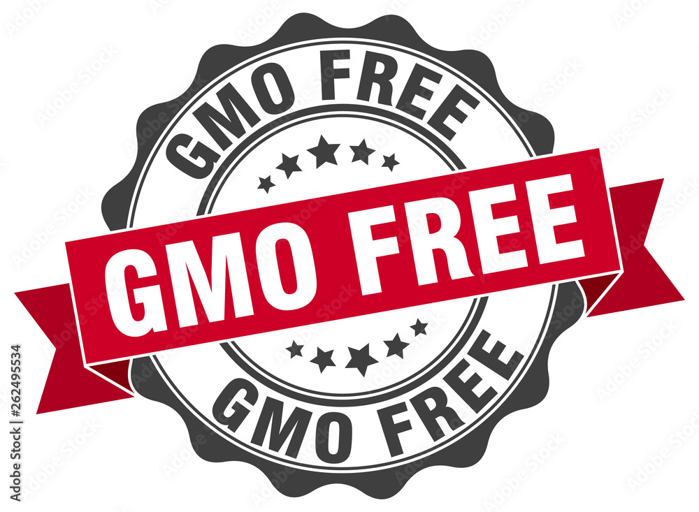 Obraz premium gmo free stamp. sign. seal