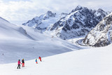 Winter Landscape in Courmayeur, Aosta valley, Italy