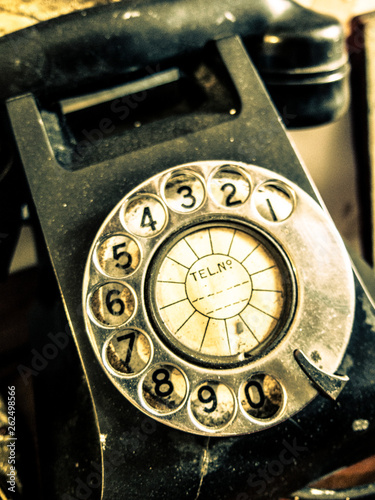 Communication old telephone.