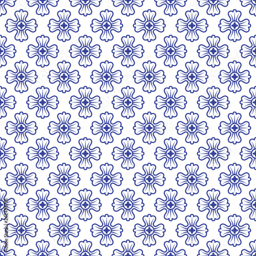 Chinese porcelane seamless pattern. Abstract background.