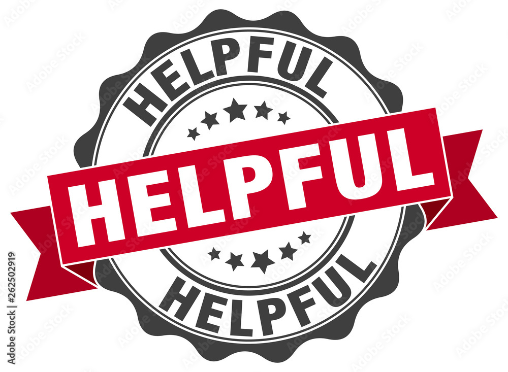 Obraz premium helpful stamp. sign. seal