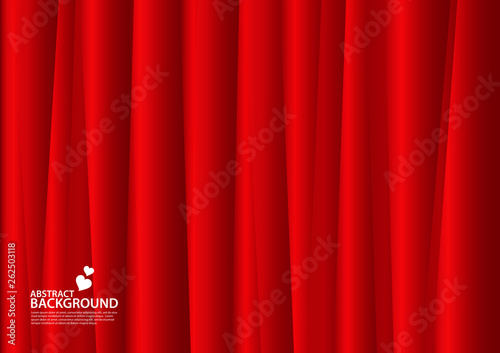 Red Abstract background, texture design, vector illutration, valentines or wedding background, cover, flyer, advertisement, Horizontal paper