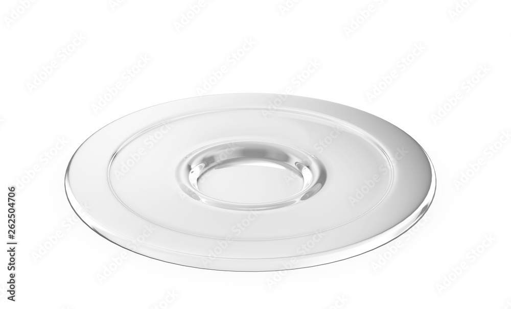 Empty plate isolated on white background 3d render Empty plate isolated on white background 3d render