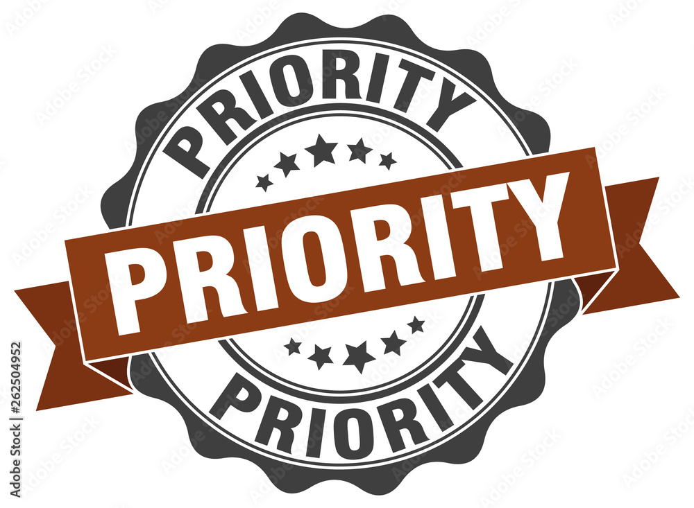 Obraz premium priority stamp. sign. seal