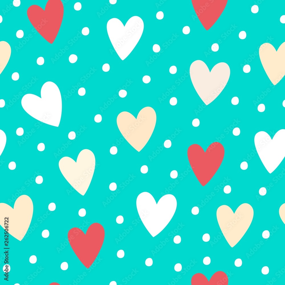 Hearts seamless pattern. Vector illustration Hearts seamless pattern. Vector illustration