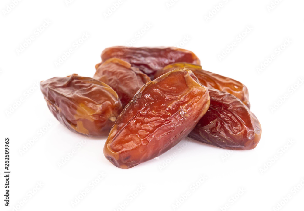 Date plam isolated on white blackground, Food healthy concept Date plam isolated on white blackground, Food healthy concept
