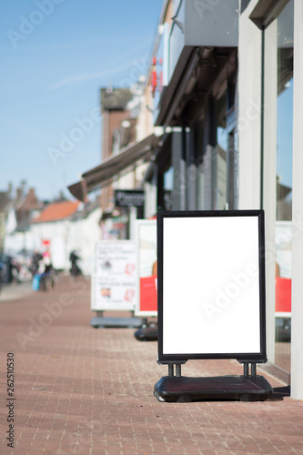 Blank advertising billboard