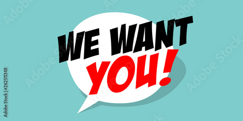 We want you
