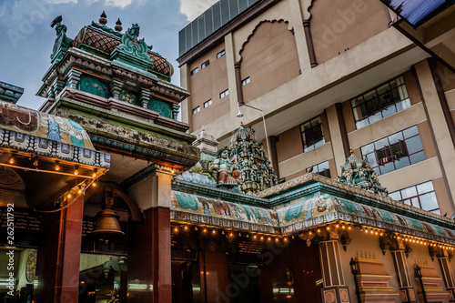 The back courtyard of the Sri Mahamariamman Temple, Kuala Lumpur photo