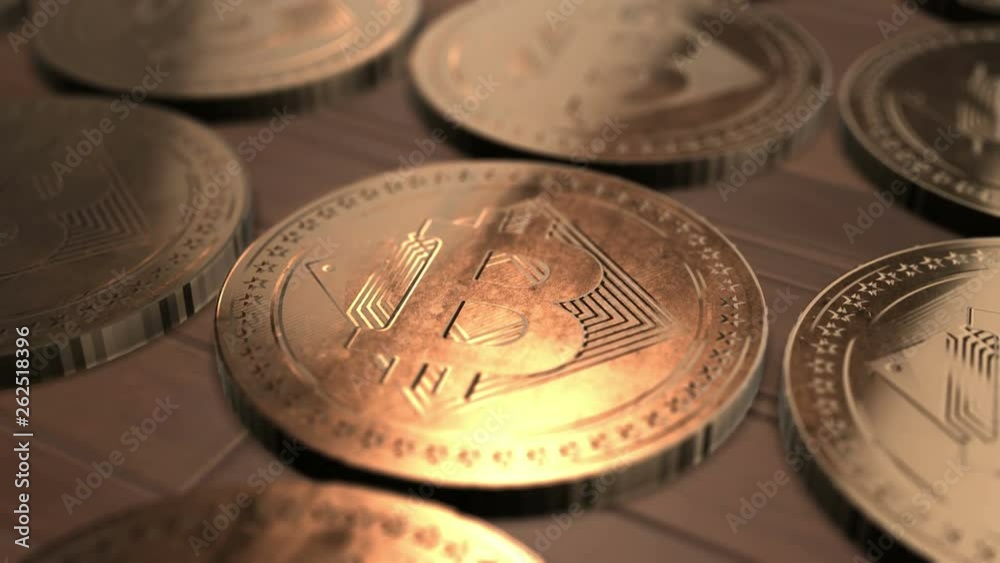 Digital cryptocurrency Bitcoin symbol virtual crypto money. 4K UHD video animation. Digital cryptocurrency Bitcoin symbol virtual crypto money. 4K UHD video animation.