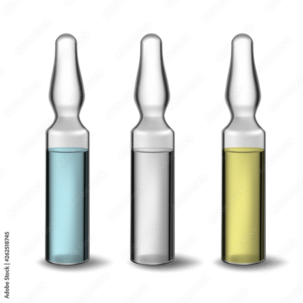 medical vials set