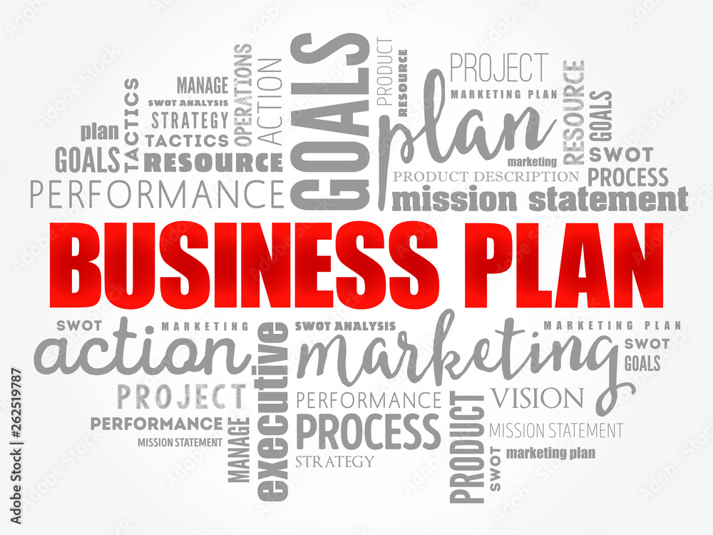 Business plan word cloud collage, business concept background Business plan word cloud collage, business concept background