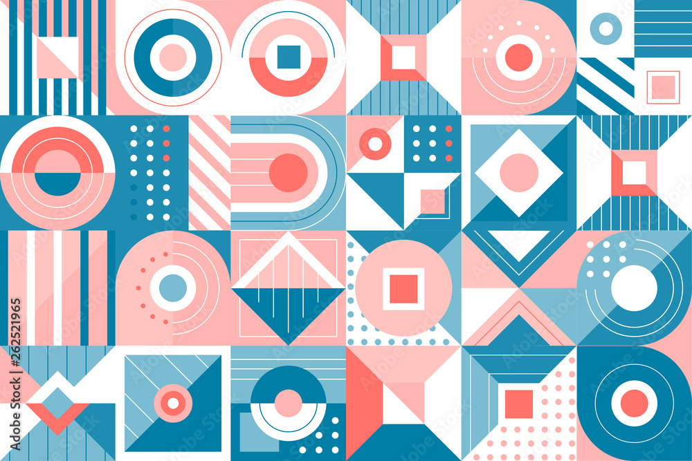 Geometric pattern. Abstract background from a variety of geometric shapes and lines. Geometric pattern. Abstract background from a variety of geometric shapes and lines.