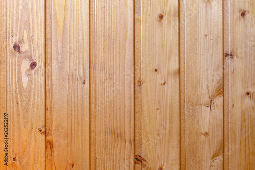 Background of wooden boards covered with transparent lacquer