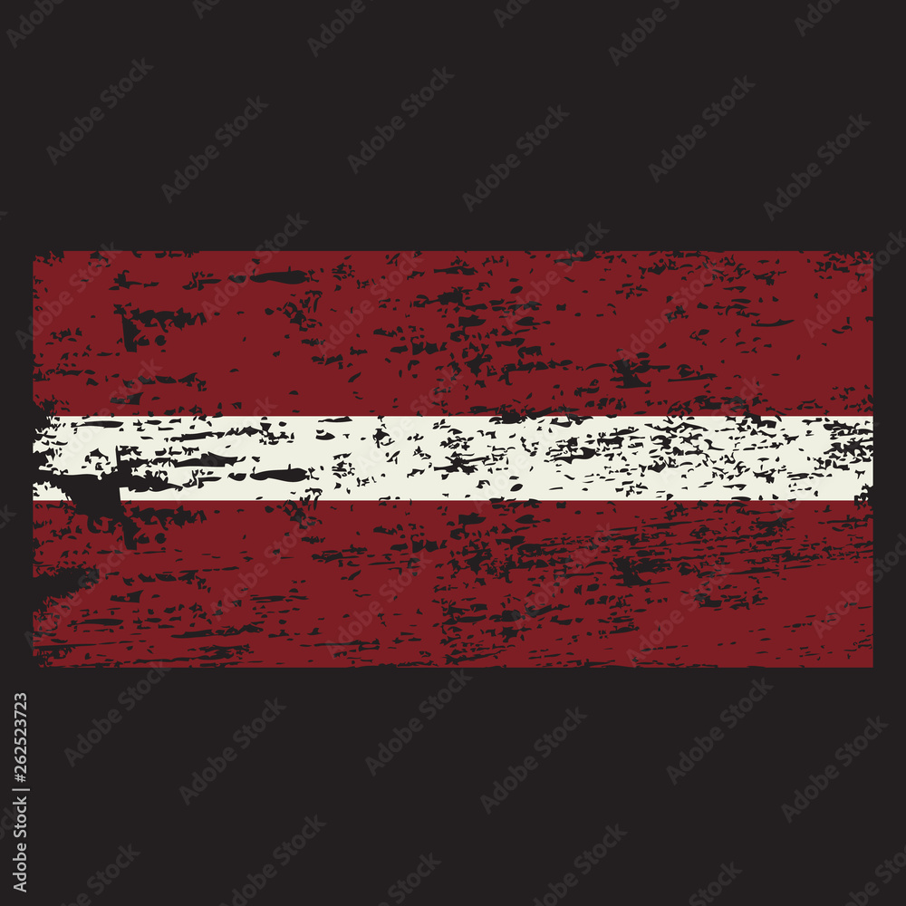 Grunge Flag of Latvia. Latvia flag with grunge texture.Vector illustration. Grunge Flag of Latvia. Latvia flag with grunge texture.Vector illustration.