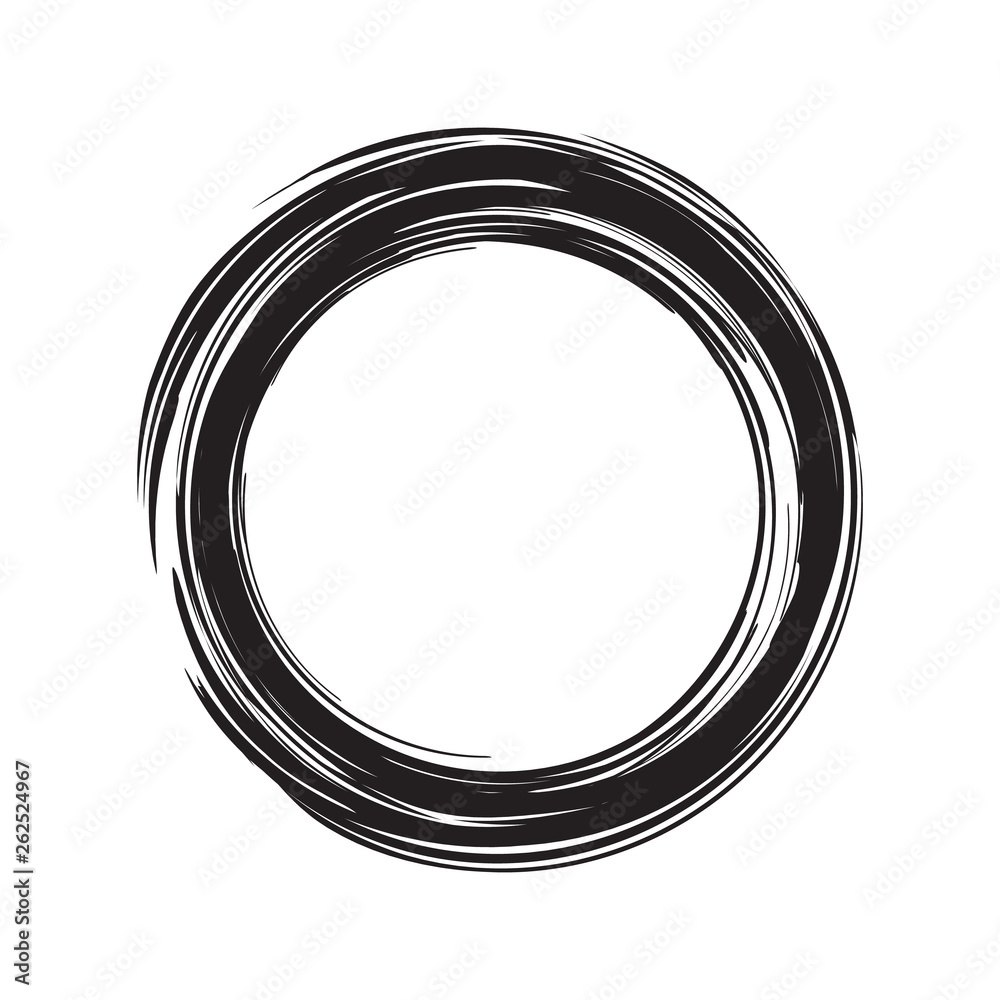 Realistic picture frame isolated on white background. Perfect for your presentations. Vector illustration