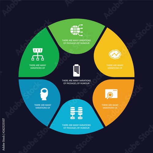 simple set of battery levels, analysis process, binary mind, database secure connection icons, contains such as icons binary processed mobile analysis, cloud analysis, globe connected circuit and