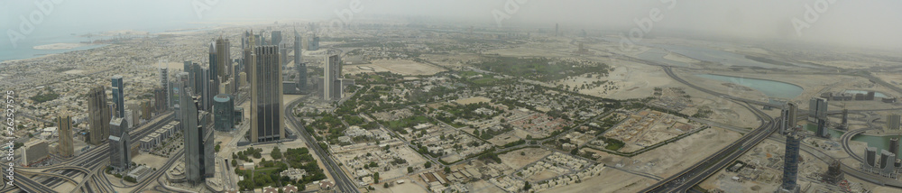 Dubai. Panoramic photo. United arab emirates