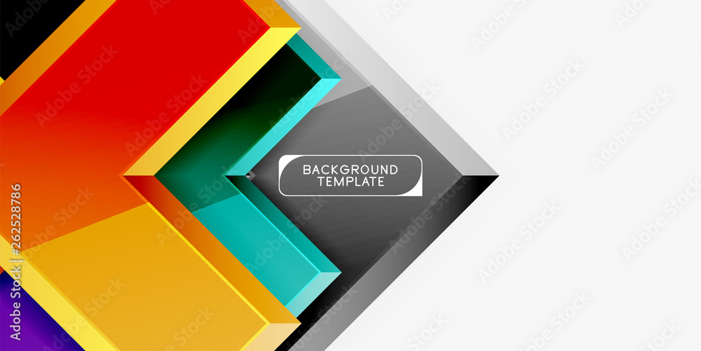 Glossy modern geometric background, abstract arrows composition Glossy modern geometric background, abstract arrows composition