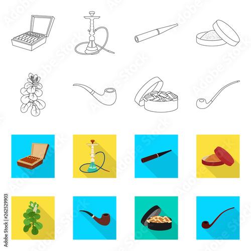 Vector illustration of refuse and stop symbol. Collection of refuse and habit stock symbol for web.