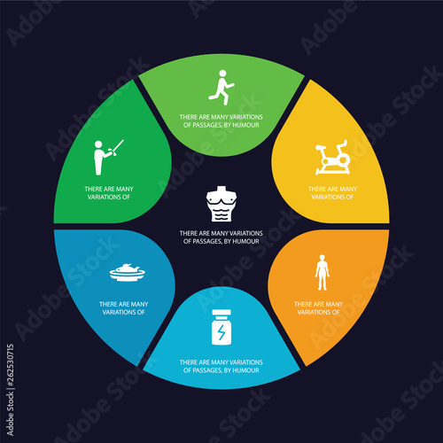 simple set of abs, exercise, nutrition, proteins icons, contains such as icons body, stationary bike, running and more. 64x64 pixel perfect. editable vector photo