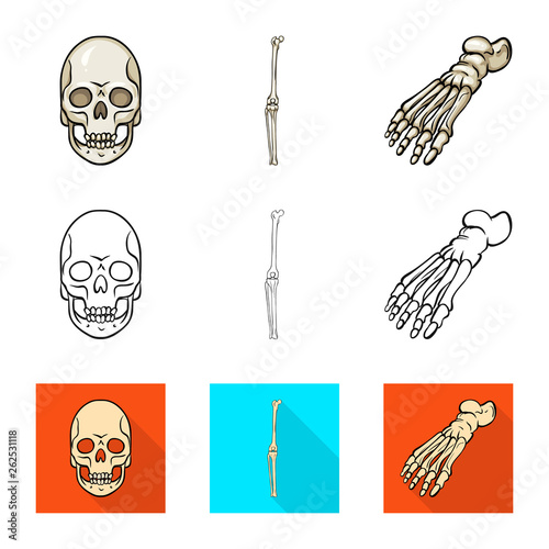 Isolated object of medicine and clinic sign. Collection of medicine and medical stock vector illustration.