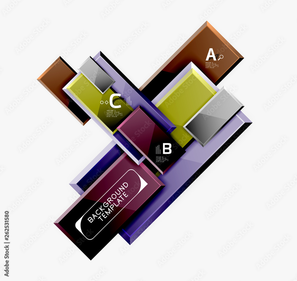 Obraz premium Square geometric composition