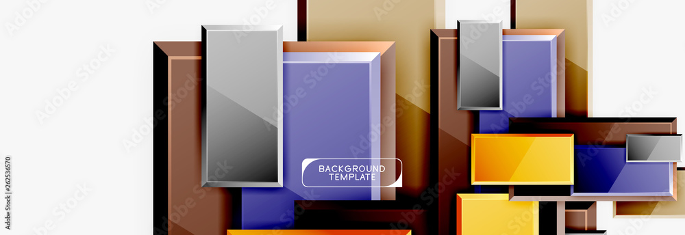 Abstract square composition for background, banner or logo Abstract square composition for background, banner or logo