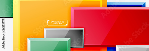 Minimal square banner abstract background