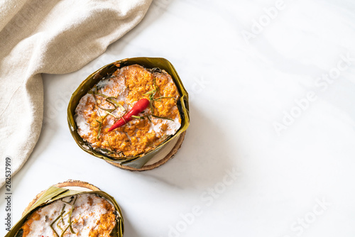 steamed fish with curry paste