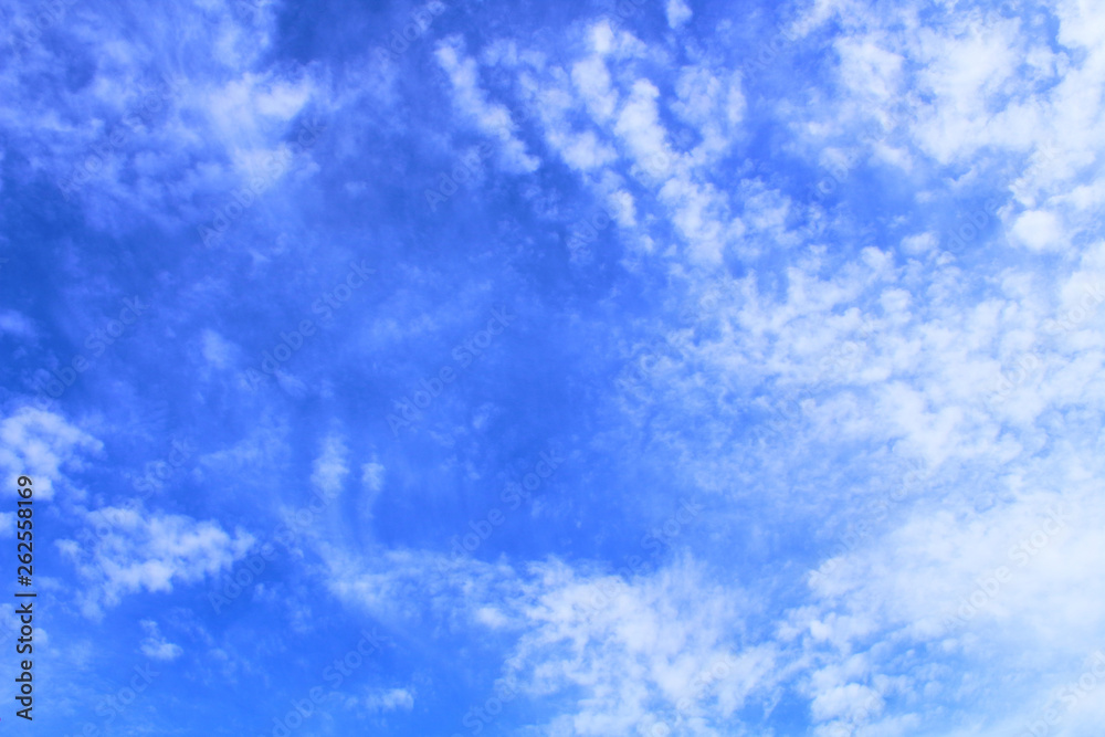 Beautiful cirrus clouds. Background. Landscape.