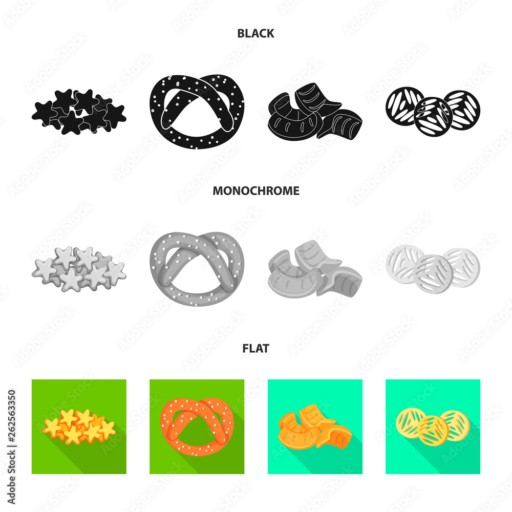 Vector illustration of Oktoberfest and bar sign. Collection of Oktoberfest and cooking stock symbol for web.