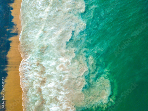 sea surf top view