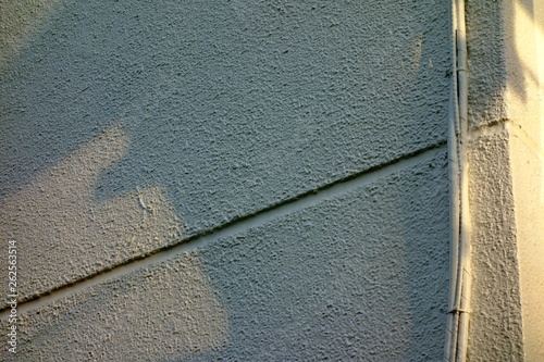 The surface of the old outer wall and shadow        