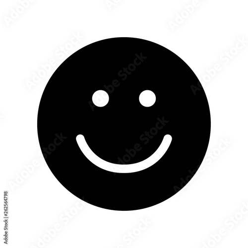 Smile icon. Happy face symbol.