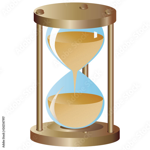 vector illustration of hourglass