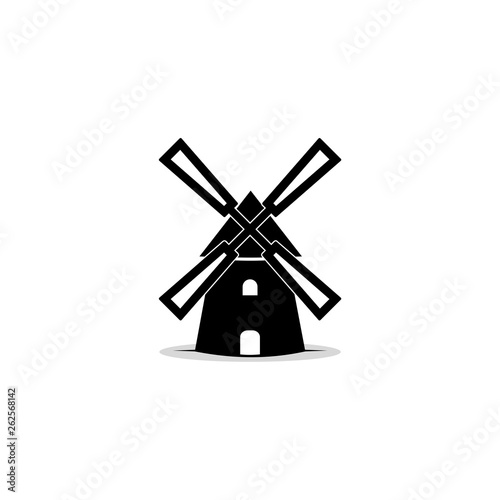 Windmill logo, sign or icon