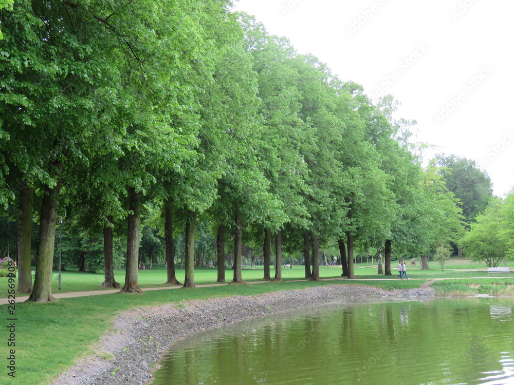 Obraz premium City Apolda in Thuringia in spring