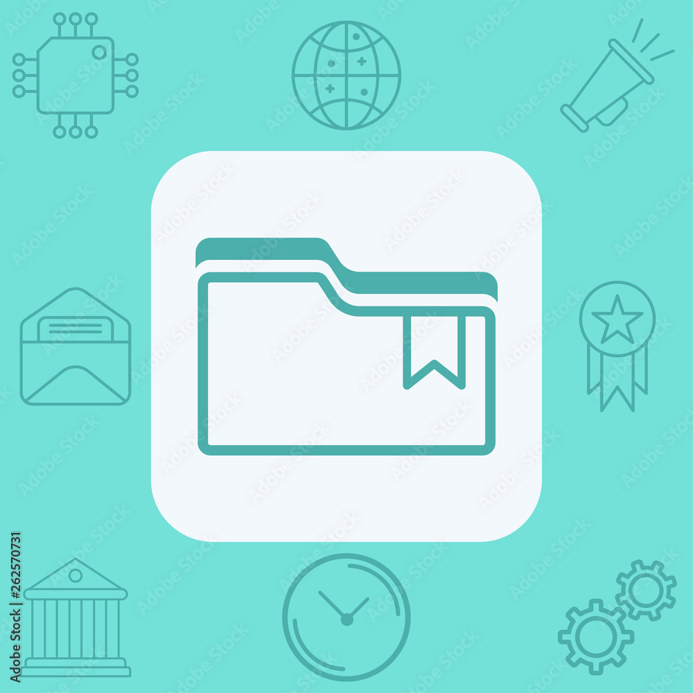 Folder vector icon sign symbol