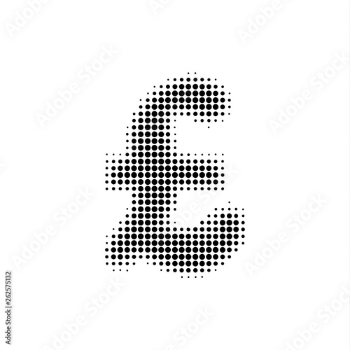Vector Pound sign Halftone effect