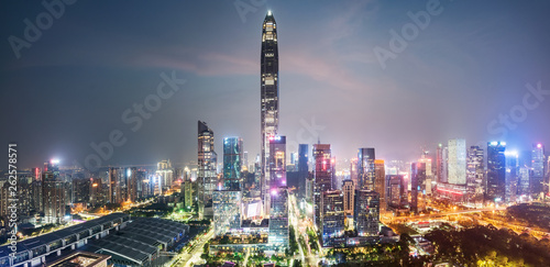 Modern urban architecture scenery in Shenzhen  China