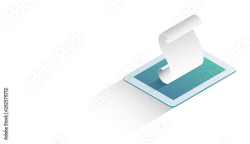 tablet, script, pergamena, rotolo, informatica, app,