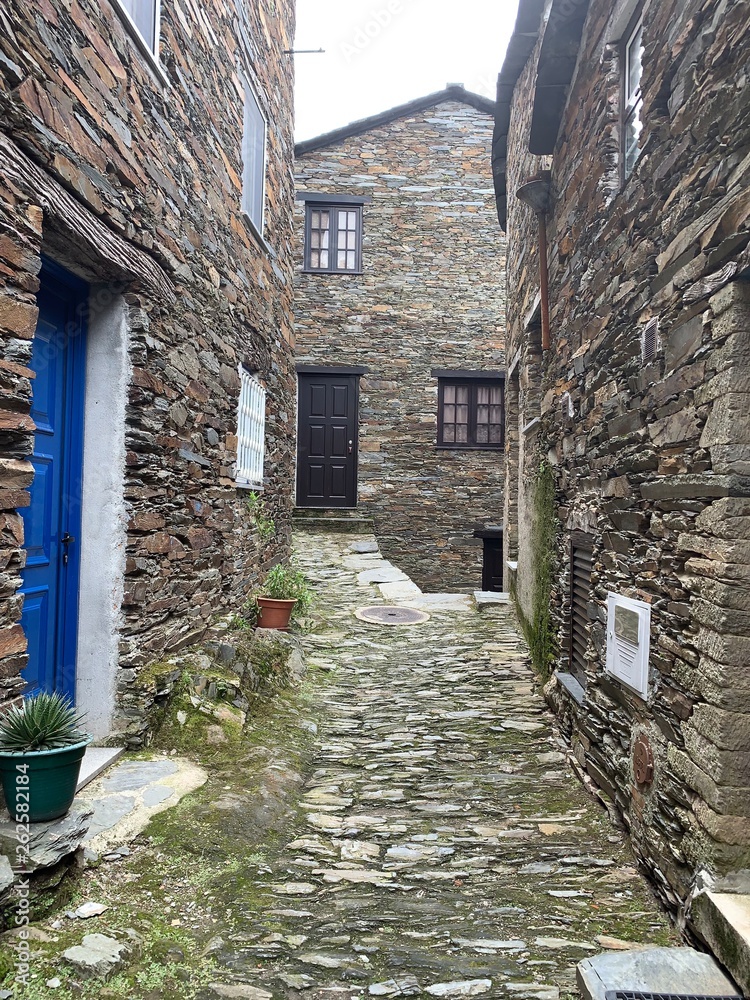 Casas de xisto típicas de Portugal, Piodão Stock Photo Adobe Stock