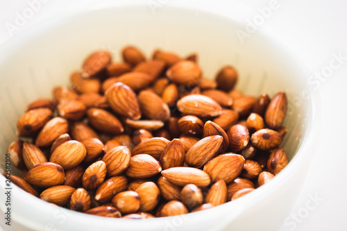 фотографія Raw Almonds Soaked in Water