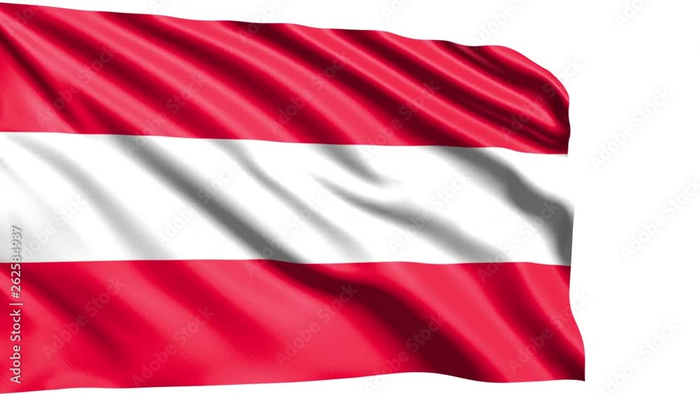 flag of Austria with fabric structure in the wind (alpha channel, loopable) flag of Austria with fabric structure in the wind (alpha channel, loopable)