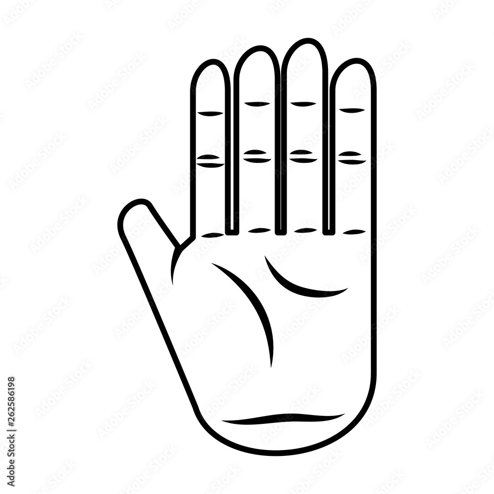 hand stop isolated icon hand stop isolated icon