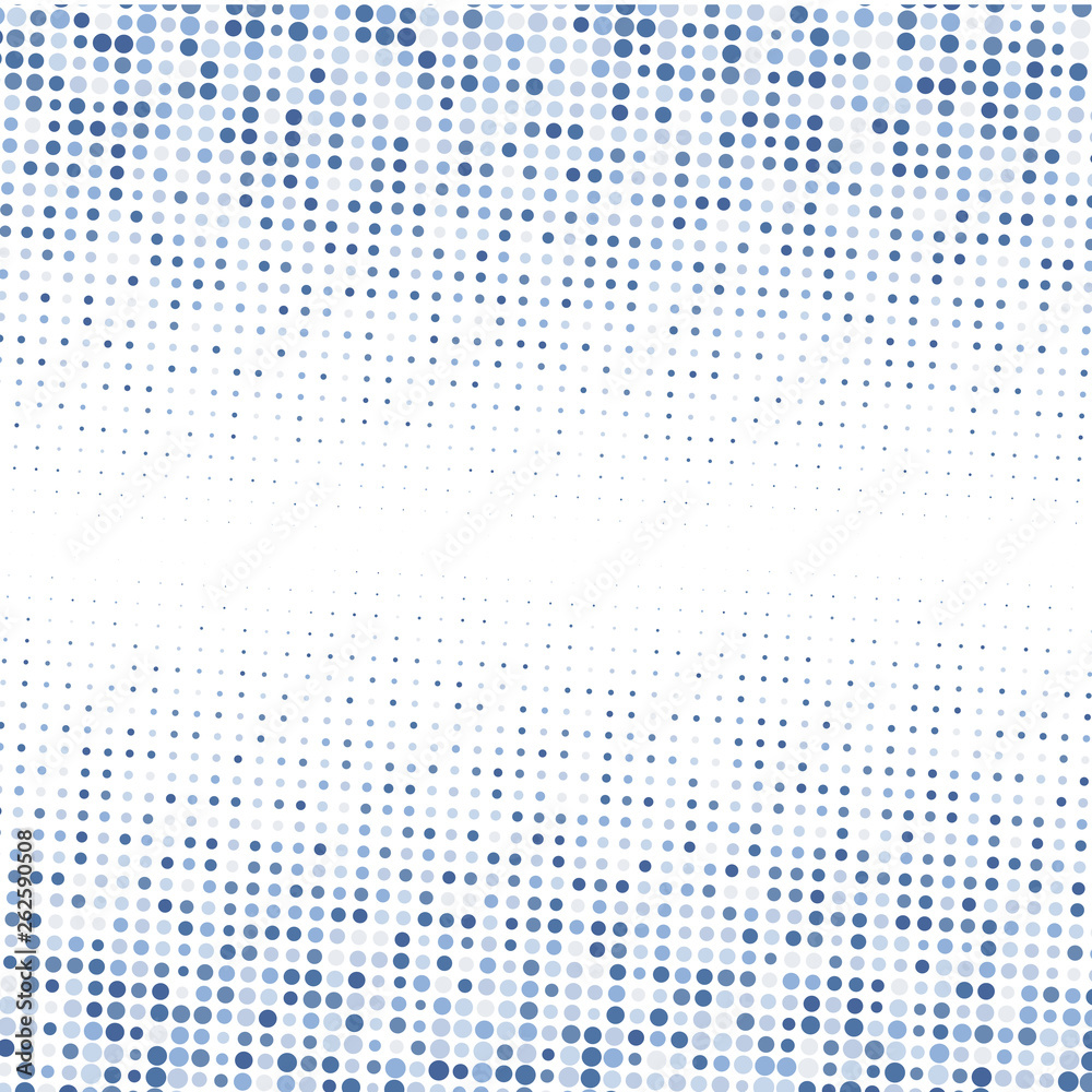 Blue dots on a white background