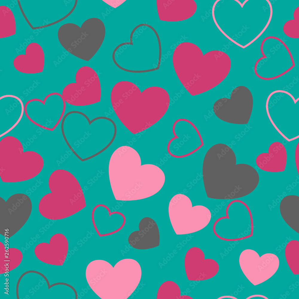 Valentine's day seamless pattern,